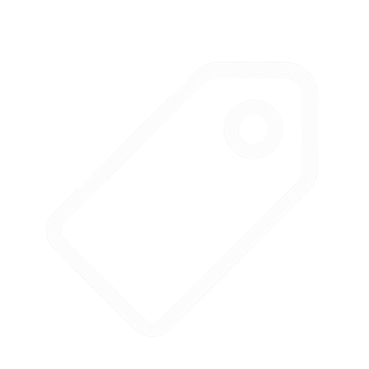 Price tag icon on a dark background